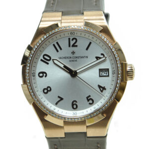 Overseas Silver Tone Dial Ladies Watch