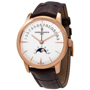 Patrimony 18kt Rose Gold Moonphase Retrograde Date Men's Watch
